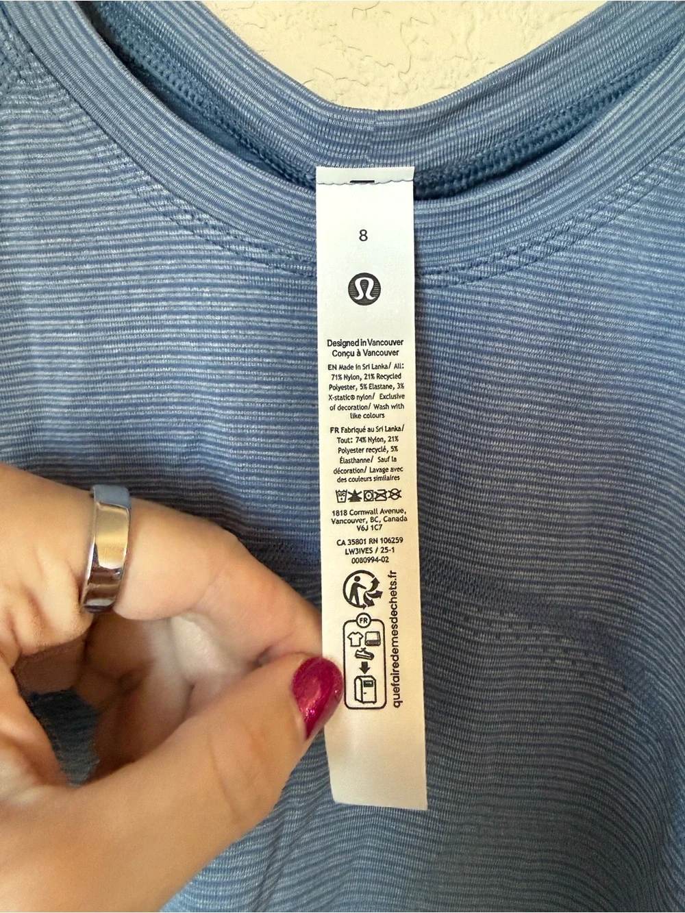 Lululemon Swiftly Tech Cropped Short-Sleeve Shirt 2.0 Size 8 BNWT